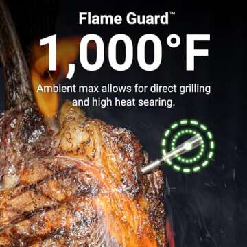 MEATER Pro: Smart Bluetooth Wireless Meat Thermometer Digital | 1000°F Heat Resistance | Long Range | Certified Accuracy | BBQ, Oven, Grill, Smoker, Air Fryer, Deep Fryer | 50+ Recipes in App