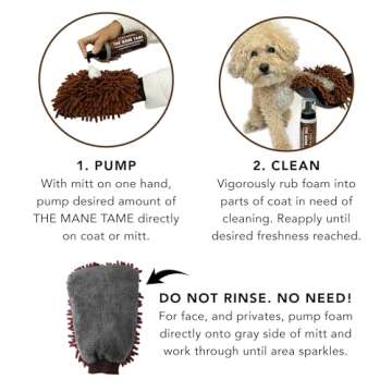 Pride & Groom Waterless Dog Bath Mitt Kit