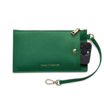 Carla Rockmore Sling Bag 2.0 - Emerald, Crossbody Bag or Shoulder Bag for Women, Vegan Leather Crossbody Bag