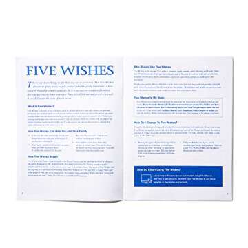 Five Wishes Advance Care Planning and Living Will – End of Life Directives Legal Document