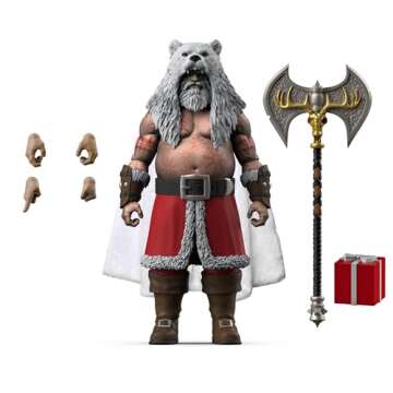 Fresh Monkey Fiction Naughty or Nice Collection Barbarian Santa Deluxe 1:12 Fully Articulated Action Figure