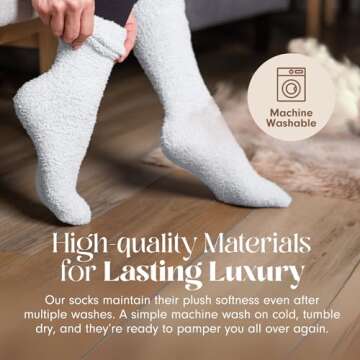 Unboxme Gifts Christmas Warm & Cozy Ultra-Luxe Cloud Sock for Women & Men - Super Soft Luxurious Fabric Sleep Socks