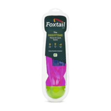 Foxtail LED - Outdoor Throw and Catch Light Up Game - Foam Ball & Tail Glow at Night - Play in the Dark - Fun Gift Idea for Kids & Adults, Boys & Girls