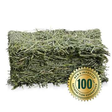 Eaton Pet and Pasture Naturally Grown, Premium, 1st Cut Blend, Western Timothy Hay Orchard Blend, Small Animal Food, Sustainable, Eco-Friendly, Farmer-Owned, 6LB-Box.