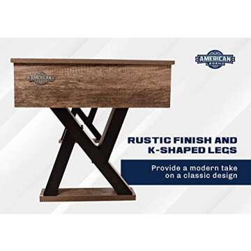 American Legend 9 Foot Kirkwood Shuffleboard Table