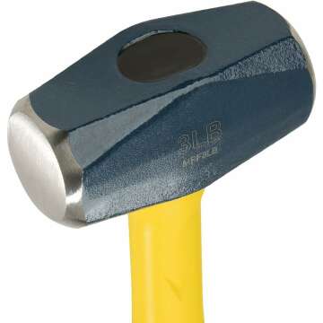 3-Pound Sledge Hammer with Fiberglass Handle