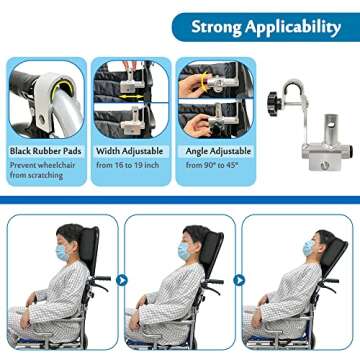 Wheelchair Neck Support Head Positioning Pillow Headrest for Wheelchair Post Surgery Neck Stabilizer Head Positioner Medical Foam Wedge Keep Head Straight Wheelchair Accessories for Seniors Adults