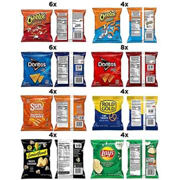 Frito Lay Fun Times Mix Variety Pack - 40 Snacks for Parties