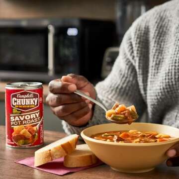 Campbell’s Chunky Soup, Savory Pot Roast Soup, 18.8 oz Can