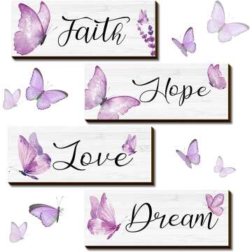 Purple Butterfly Wall Decor