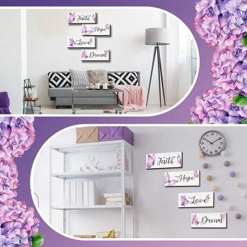 Purple Butterfly Wall Decor