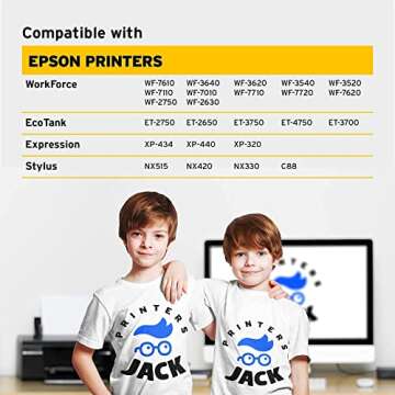 Printers Jack 400ML Sublimation Ink for Supertank 15000 C88 C88+ WF7720 ET2720 ET4760 ET2760 ET2750 WF7820 Inkjet Printers Heat Press Transfer on Mugs, Plates, Polyester Shirts, Phone Cases etc