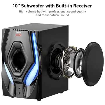 Bobtot Home Theater Systems Surround Sound Speakers