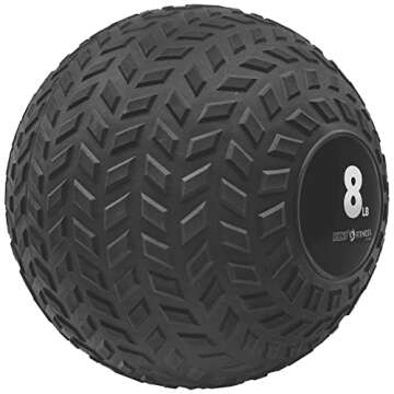 Champion Sports Rhino Fitness Slam Ball, 8 Pounds, Black