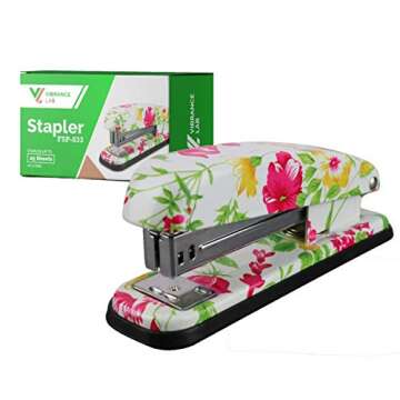 VIBRANZ-LAB Staplers Office Stapler Heavy Duty Stapler Cute Stapler Office Supplies for Desk Stapler Standard Pretty Accessory Commercial Business Decorative Full Desktop Office Hand Stapler Small