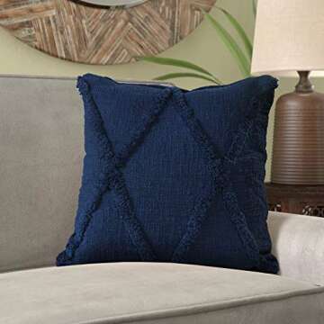 Royal Blue Throw Pillow 18"x18" - Stylish Comfort