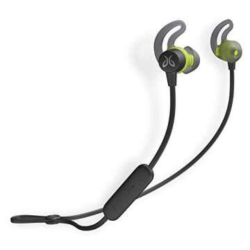 Jaybird Tarah Bluetooth Wireless Sport Headphones for Gym Training, Workouts, Fitness and Running Performance: Sweatproof and Waterproof – Black Metallic/Flash (Renewed)