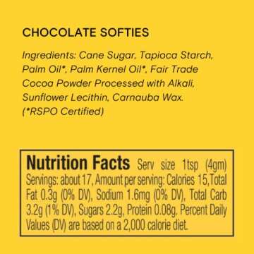 Chocolate Softies Fair Trade Sprinkles by Supernatural, Made in USA, No Artificial Flavors or Artificial Dyes, Natural, Soy Free, Gluten Free, Corn Free, Vegan, 1lb