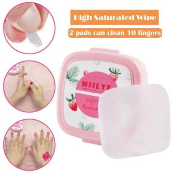 Convenient Nail Polish Remover Pads - 80PCS Box