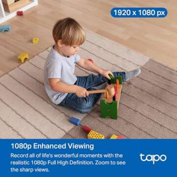 Tapo by TP-Link Pan/Tilt Security Camera for Baby Monitor, Pet Camera w/Motion Detection