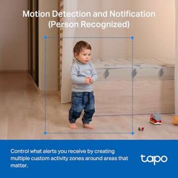 Tapo by TP-Link Pan/Tilt Security Camera for Baby Monitor, Pet Camera w/Motion Detection