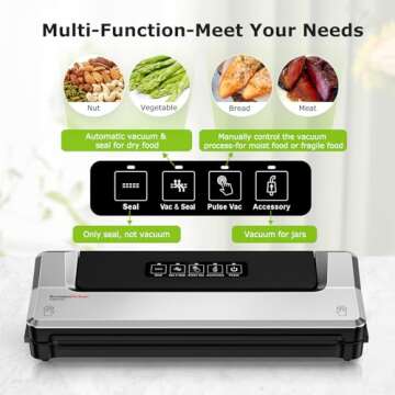 Bonsenkitchen Fast-Compact Vacuum Sealer Machine