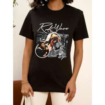 Men Rod Last Lap Tour 2024 Wave Shirt Singer Album Retro Last Lap Tour T Shirts Shirts Fashion Short Sleeve Shirt Women Shirts Music Fans Shirt As A Small Black