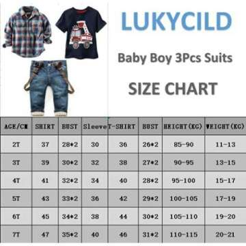 3T Boy Suit Plaid Shirts