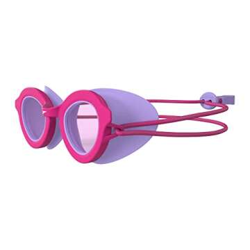 Speedo Unisex-Child Swim Goggles Sunny G Ages 3-8, Pink Yarrow/Vermillion