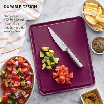 KitchenAid Classic Cutting Board - Non Slip Beetroot