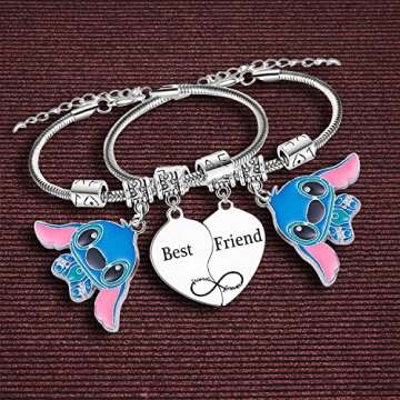 Nfyxcaz Friend Matching Bracelet Friendship Bracelet Graduation Gifts For Women BFF Gifts Christmas Birthday Gifts for Friends