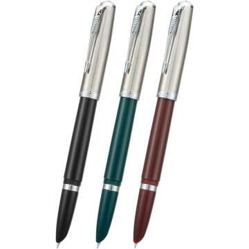 Jinhao 86 Fountain Pen Set: 3 Colors & Extra Fine Nib