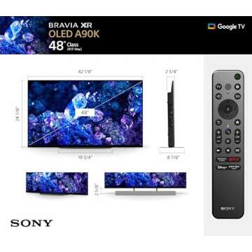 Sony A90K 48" 4K OLED Smart TV for Gamers