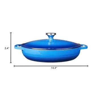 Lodge Cast Iron Oval Casserole - 3.6 Quart