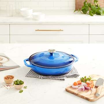 Lodge Cast Iron Oval Casserole - 3.6 Quart