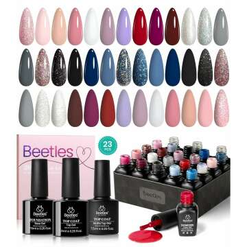 Beetles 23Pcs Gel Nail Polish Set - Modern Muse Collection