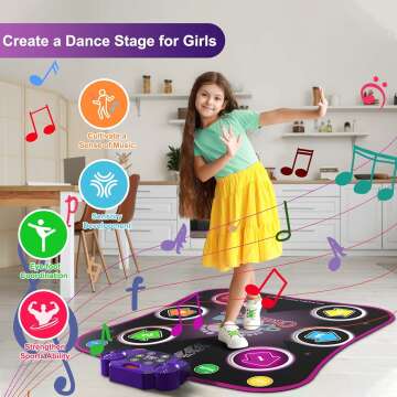 Fun Dance Mat Toys for Kids 3-12 Years Old