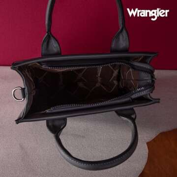 Wrangler Women's Tote Bag with Crossbody Strap