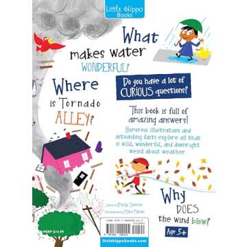 Little Hippo Books Curious Questions About Weather | Kid's Learning Books About Weather and Nature | Educational Children's Weather Book with Questions and Answers