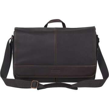 Kenneth Cole Leather Messenger Bag