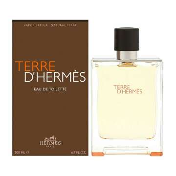 Hermes Terre D'Hermes for Men 6.7 oz Eau de Toilette Spray - Invigorating Fragrance