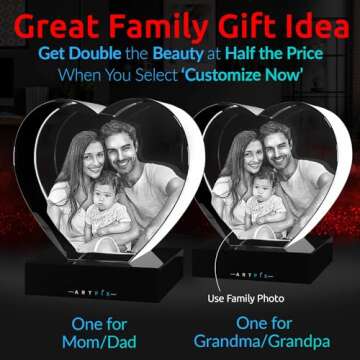 ArtPix 3D Crystal Photo, Personalized Gifts for Wife