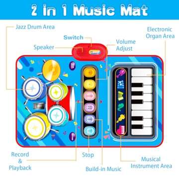 Baby Musical Mat: Perfect 1st Birthday Gift for Boys & Girls