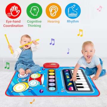 Baby Musical Mat: Perfect 1st Birthday Gift for Boys & Girls