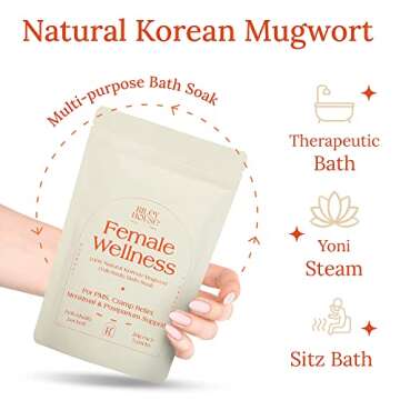 Riley House - Mugwort Herbal Bath Soak, All Natural Bath Soak for Women, Natural Bath Tea, Yoni Steaming Herbs, Sitz Bath Soak for Postpartum Care