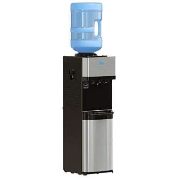 Brio Limited Edition Top Loading Water Cooler Dispenser - Hot & Cold Water, Child Safety Lock, Holds 3 or 5 Gallon Bottles - UL/Energy Star Approved