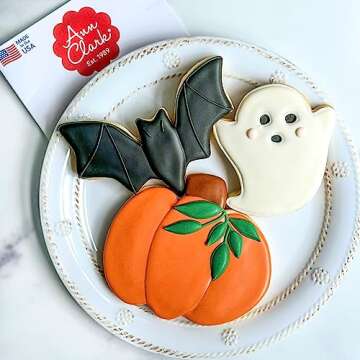 Halloween Cookie Cutters Set - 3-Pc Pumpkin, Ghost, Bat - Made in USA