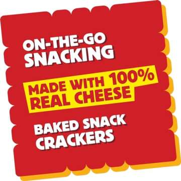 Cheez-It Cheese Crackers, Baked Snack Crackers, Lunch Snacks, Variety Pack, 12.1oz Box (12 Packs)