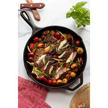 Lodge Cast Iron Skillet Set - Pre-Seasoned 3 Piece