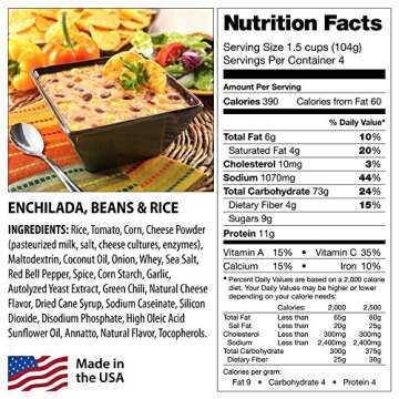 6 Day Emergency Food Supply Kit - 11,800 Total Calories - 9 lbs - 32 Servings, 8 Entrees - Disaster Relief - Survival Preparedness Supplies - Dehydrated/Freeze Dried Food Storage, Essential for Emergency Preparedness, Heavy-Duty Water Storage